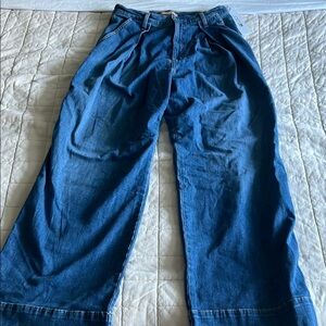 Joe's Jeans Wide Leg Dark Blue Denim Jeans